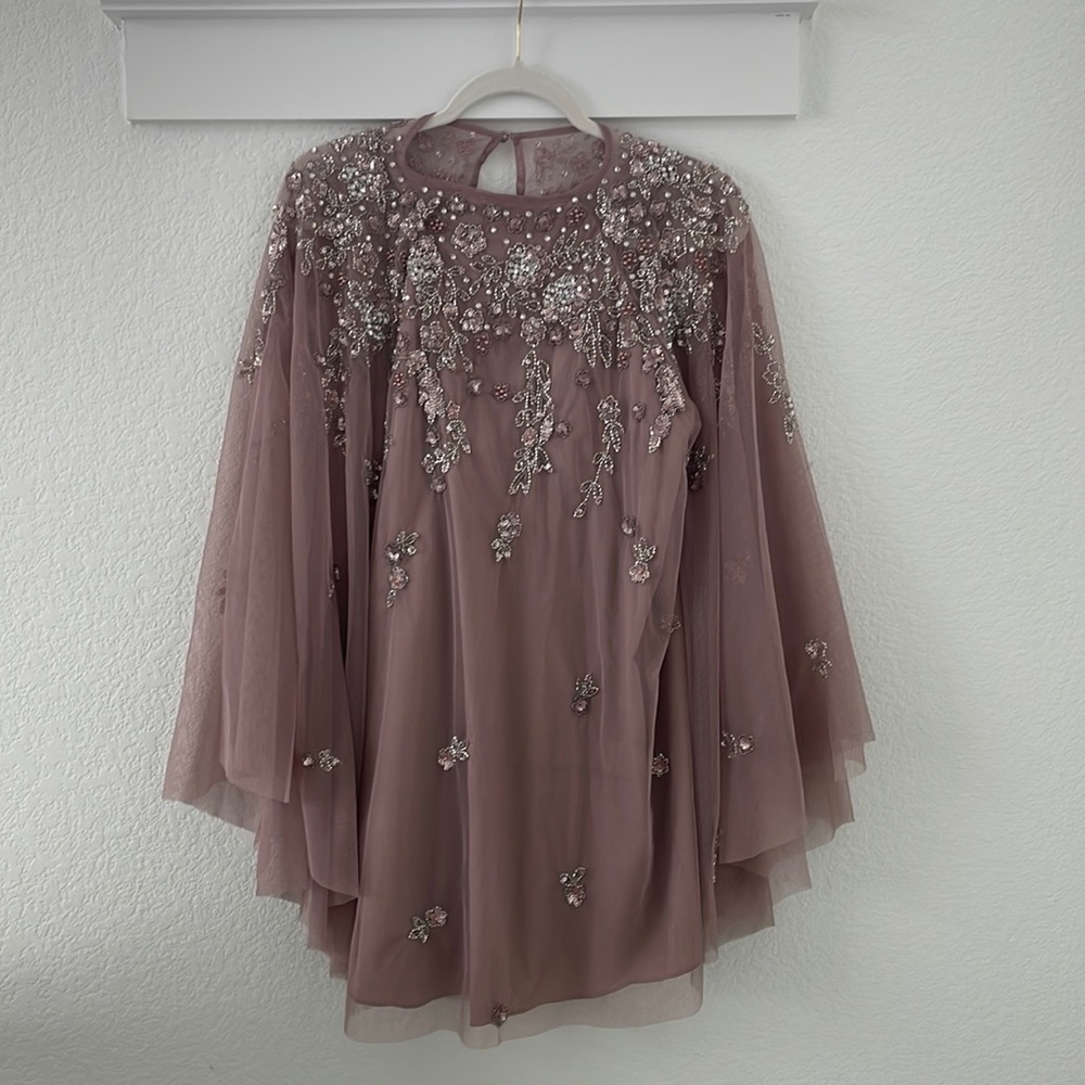 Embellished mini dress